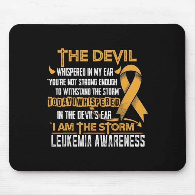 Mousepad Consciência Eu Sou O Diabo Da Tempestade (Frente)