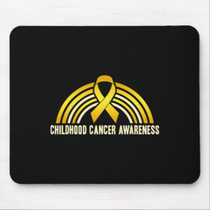 Mousepad Consciência infantil do Cancer Arco-Íris