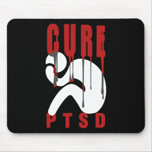 Mousepad Consciência Ptsd Curta 1 Posto Desordem de Estress