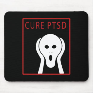 Mousepad Consciência Ptsd Curta 2 Posto Desordem de Estress