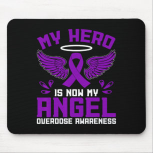 Mousepad Consciência sobre Overdose Meu Herói Agora É Meu A
