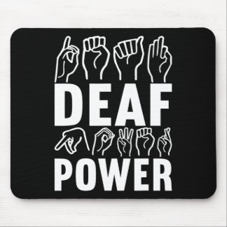 Mousepad Consciência Surda Língua de Sinais Americana Língu