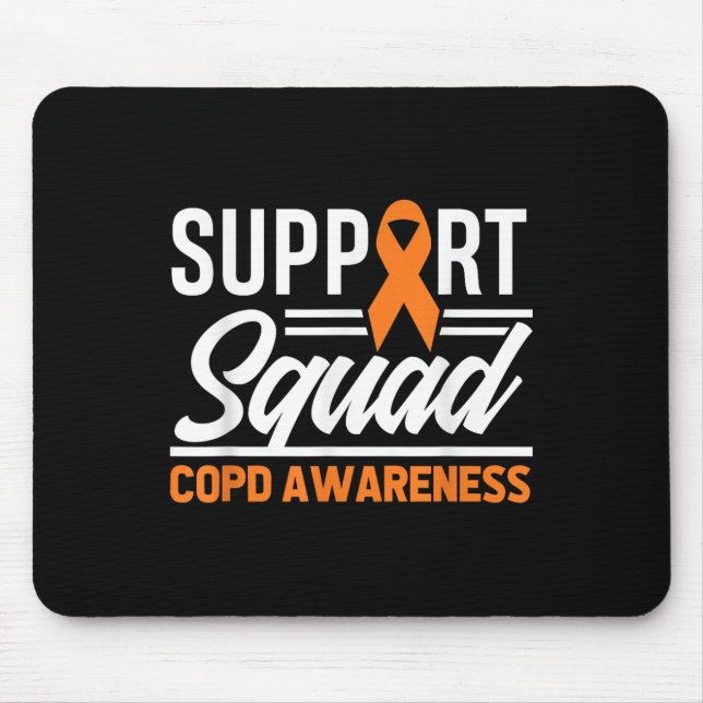 Mousepad Consciencialização de Copd Warrior Support Squad (Frente)