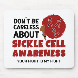 Mousepad CONSCIENTIZAÇÃO DA ANEMIA FALCIFORME Não Seja Desc