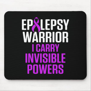 Mousepad Conscientização da Epilepsia Carregue Guerreiro Ep