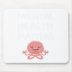 Mousepad Conscientização da Saúde Mental Bipolar Problemas