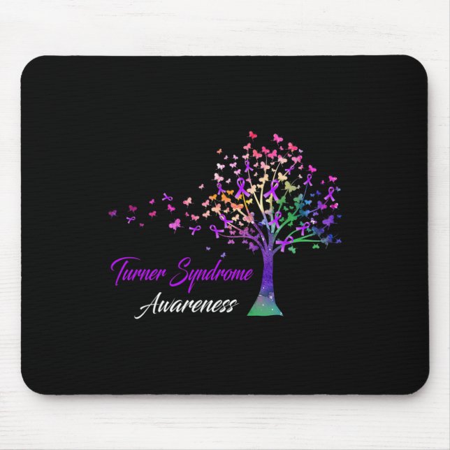 Mousepad Conscientização da Síndrome de Turner Ribbon  (Frente)