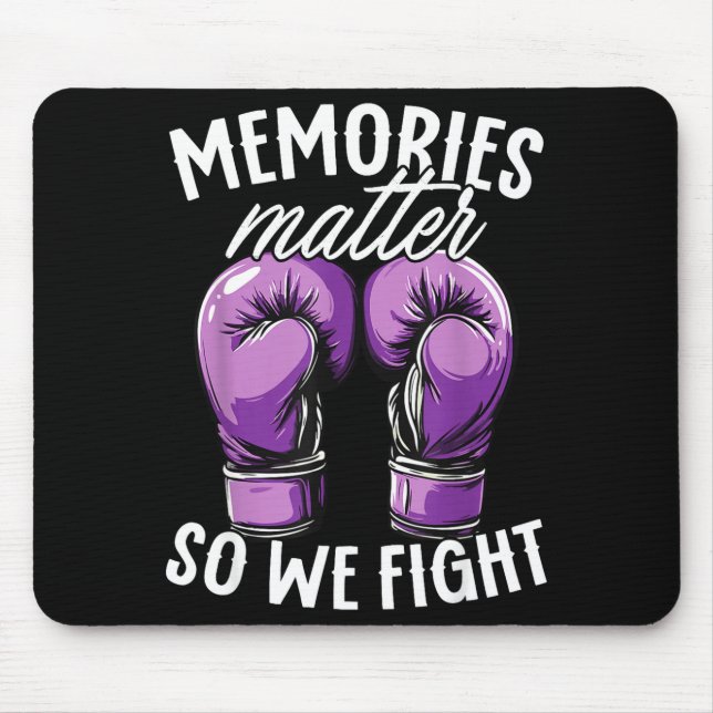 Mousepad Conscientização do Alzheimer Memórias para que lut (Frente)