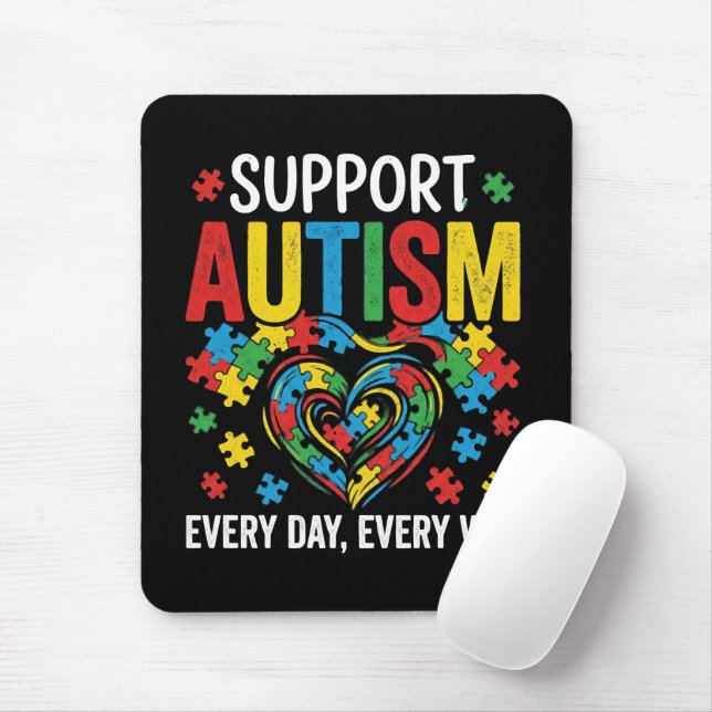 Mousepad Conscientização do autismo (Com mouse)