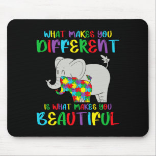 Mousepad Conscientização do Autismo Diferente Mas Bonito Au