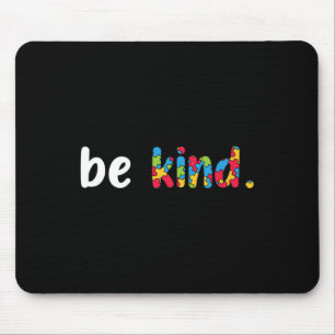 Mousepad Conscientização do Autismo Seja Gentil Peças de Qu