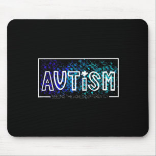 Mousepad Conscientização do Autismo - Vendo o Mundo de Form