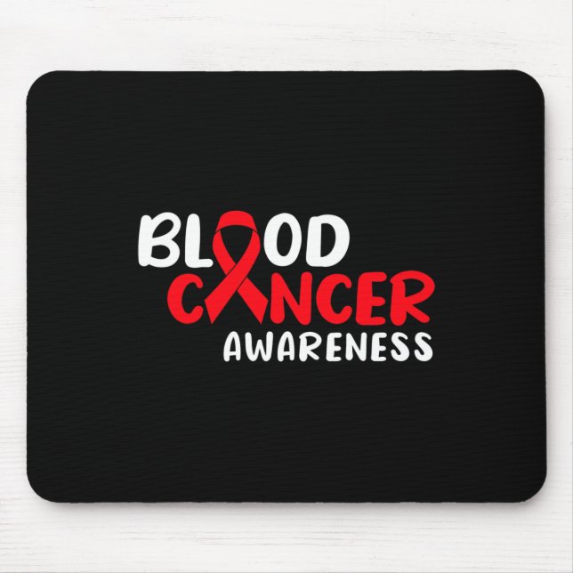 Mousepad Conscientização do Câncer de Sangue  (Frente)