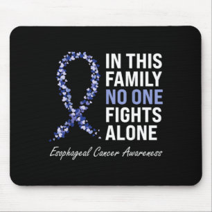 Mousepad Conscientização do Câncer Esofágico Roxo Periwinkl