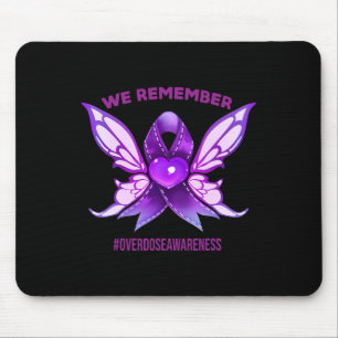 Mousepad Conscientização Lembre-se Laço Roxo Acabar com o V
