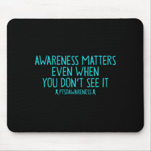 Mousepad Conscientização masculina ptsd veterano sobreviven