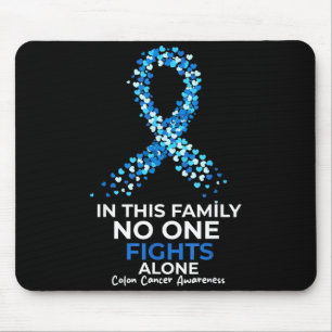 Mousepad Conscientização para o câncer colorretal e de cólo