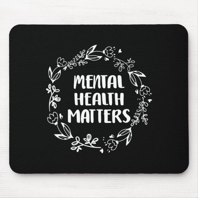 Mousepad Conscientização Prevenção da Saúde Mental Masculin (Frente)