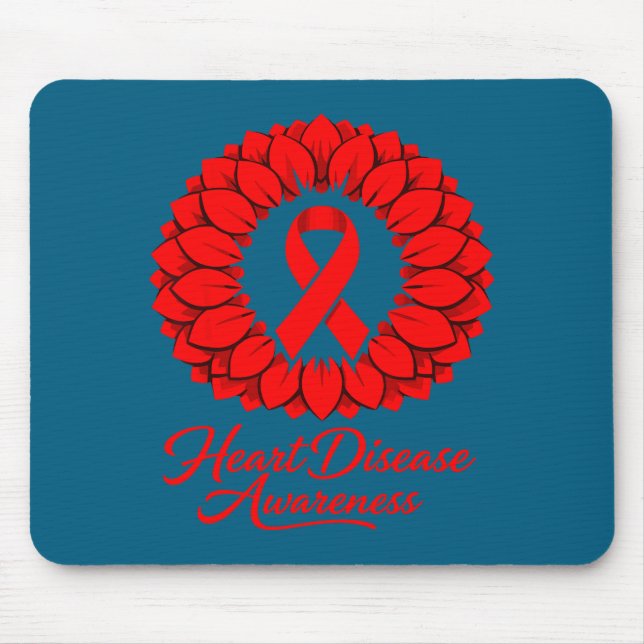 Mousepad Conscientização sobre Doenças Cardíacas (Frente)