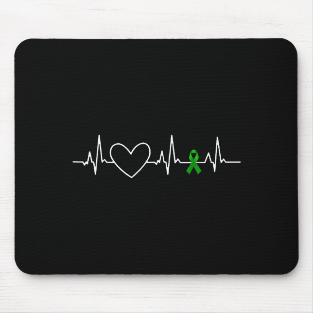 Mousepad Conscientização sobre Doenças Renais Coração Baten (Frente)
