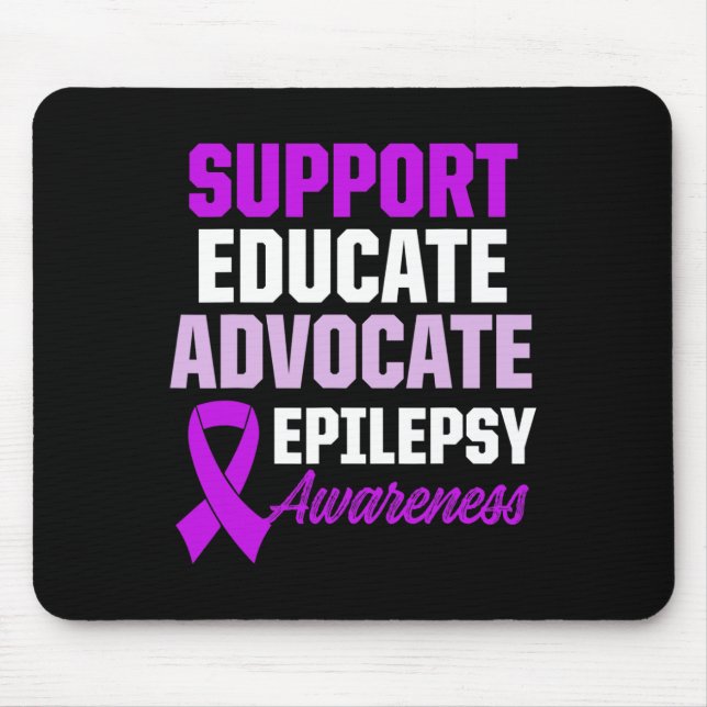 Mousepad Conscientização sobre Epilepsia Guerreiro Epilétic (Frente)