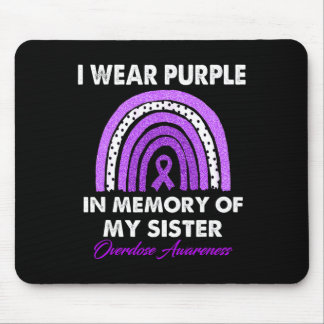 Mousepad Conscientização sobre overdose de arco-íris eu vis