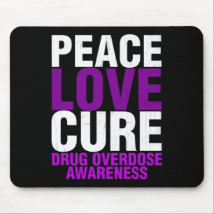 Mousepad Conscientização sobre overdose de drogas masculina