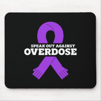 Mousepad Conscientização sobre overdose fita roxa dependênc