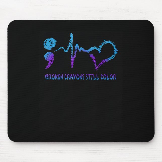 Mousepad Conscientização sobre Prevenção do Suicídio com Cr (Frente)
