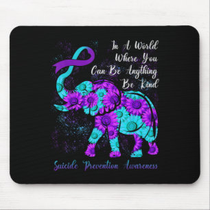 Mousepad Conscientização sobre Prevenção do Suicídio Girass