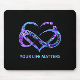 Mousepad Conscientização sobre Prevenção do Suicídio na Vid