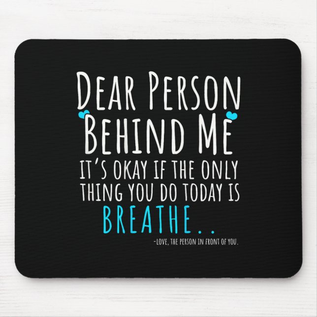 Mousepad Conscientização sobre Saúde Mental e Prevenção de  (Frente)