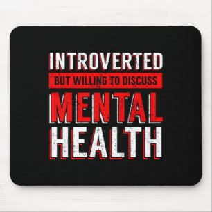 Mousepad Conscientização sobre Saúde Mental Masculina Depre