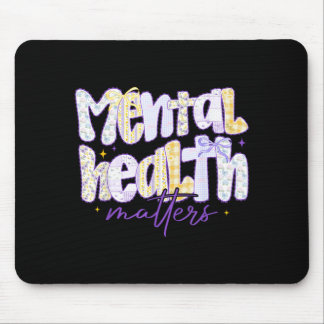 Mousepad Conscientização sobre Saúde Mental Motivacional Mu
