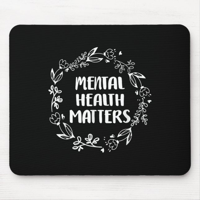 Mousepad Conscientização sobre Saúde Mental Prevenção ao Su (Frente)