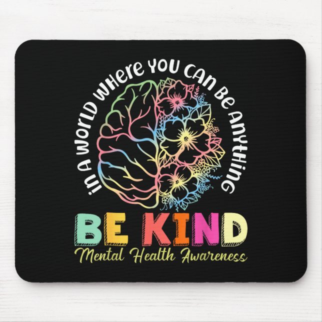 Mousepad conscientização sobre saúde mental prevenção da de (Frente)
