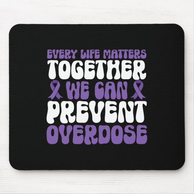 Mousepad Conscientização sobre Sobredose – Podemos Prevenir (Frente)