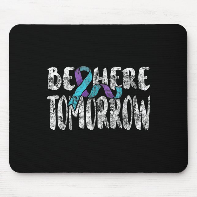 Mousepad Conscientização sobre Suicídio Prevenção de Suicíd (Frente)