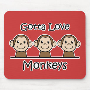Mousepad Conseguiu amar macacos