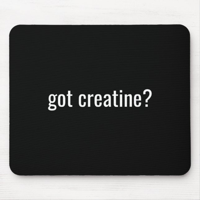 Mousepad Conseguiu Creatina Creatina Engraçada Fisiculturis (Frente)