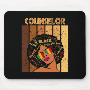 Mousepad Conselheira de Mulheres Afro-Americanas Histórias