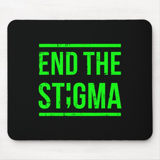 Mousepad Conselheiro do Guerreiro Stigma Mental Health Awar (Frente)
