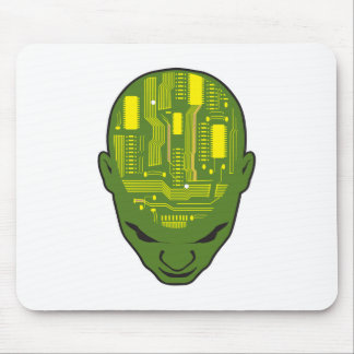 Mousepad conselho de circuito cabeça amarela e verde