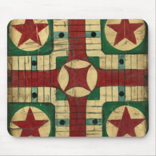 Mousepad Conselho de Jogo Antique Parcheesi por Ethan Harpe