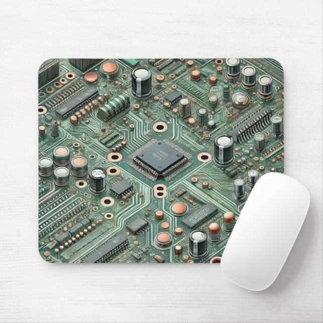Mousepad Conselho do circuito do computador (Com mouse)