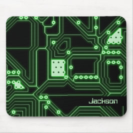 Mousepad Conselho Neon Green Circuit | Personalizado