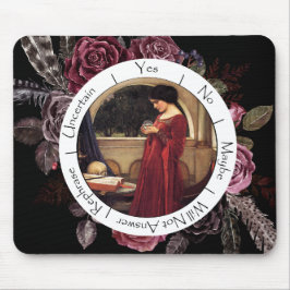 Mousepad Conselho Pendulum de Flores Vermelhas e Pretas Gra
