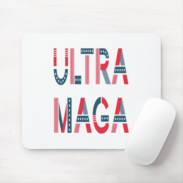 Mousepad Conservador Republicano Patriótico Ultra MAGA Trum (Com mouse)