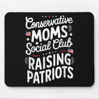 Mousepad Conservative Moms Social Club Raising Patriots
