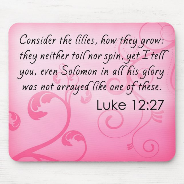 Mousepad Considere os lírios (Frente)